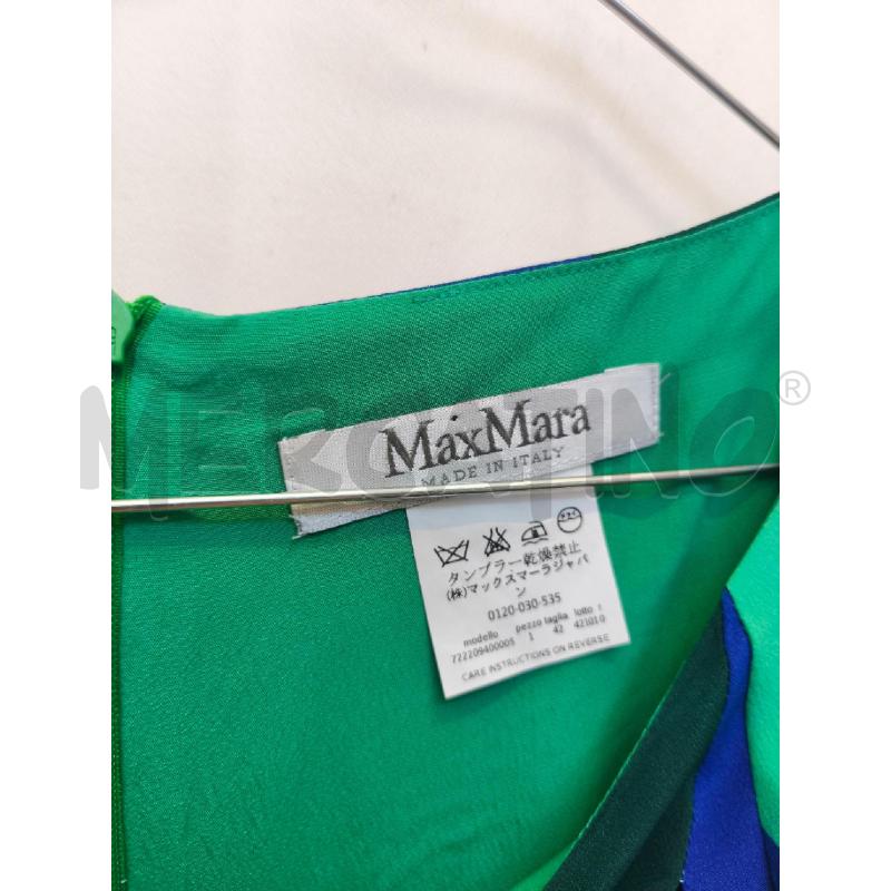 VESTITO DONNA MAXMARA  VERDE AZZURRO NERO | Mercatino dell'Usato Volpago del montello 2