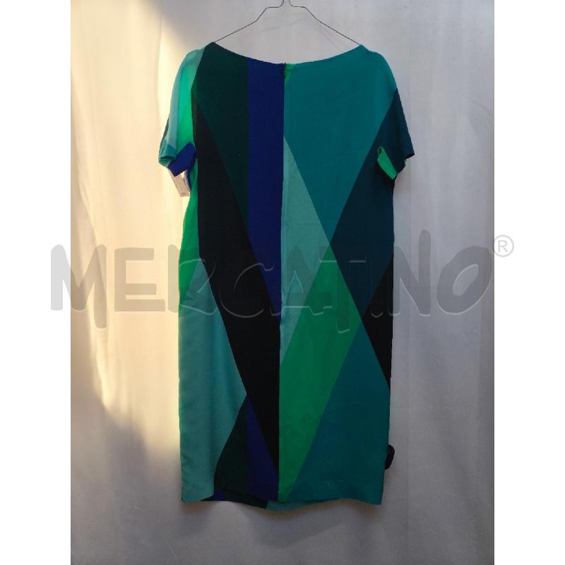 VESTITO DONNA MAXMARA  VERDE AZZURRO NERO | Mercatino dell'Usato Volpago del montello 4