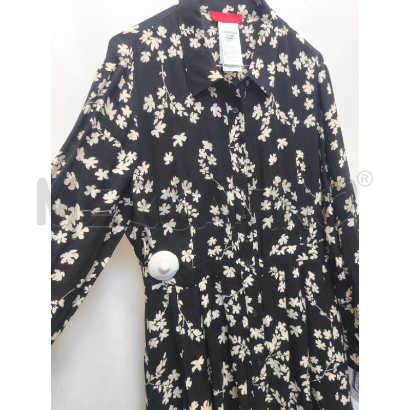 VESTITO DONNA MAX&CO NERO FIORI BIANCHI | Mercatino dell'Usato Volpago del montello 3