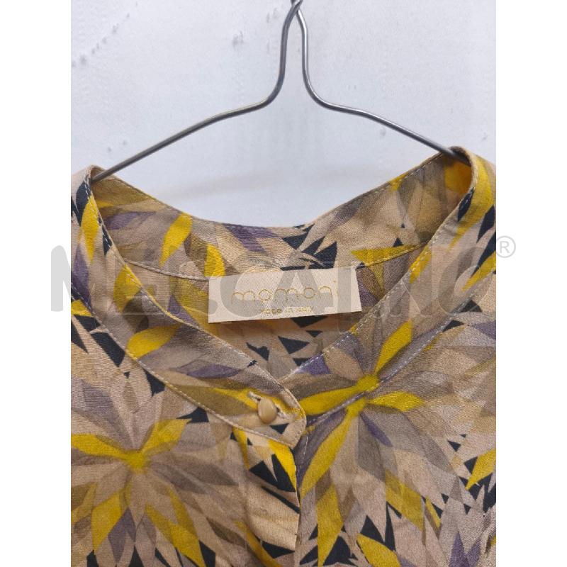 VESTITO DONNA MOMONI PANNA FIORI GIALO VIOLA | Mercatino dell'Usato Volpago del montello 2