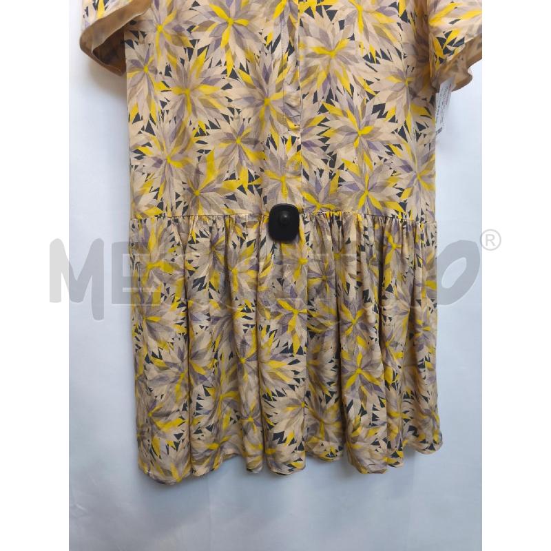 VESTITO DONNA MOMONI PANNA FIORI GIALO VIOLA | Mercatino dell'Usato Volpago del montello 3