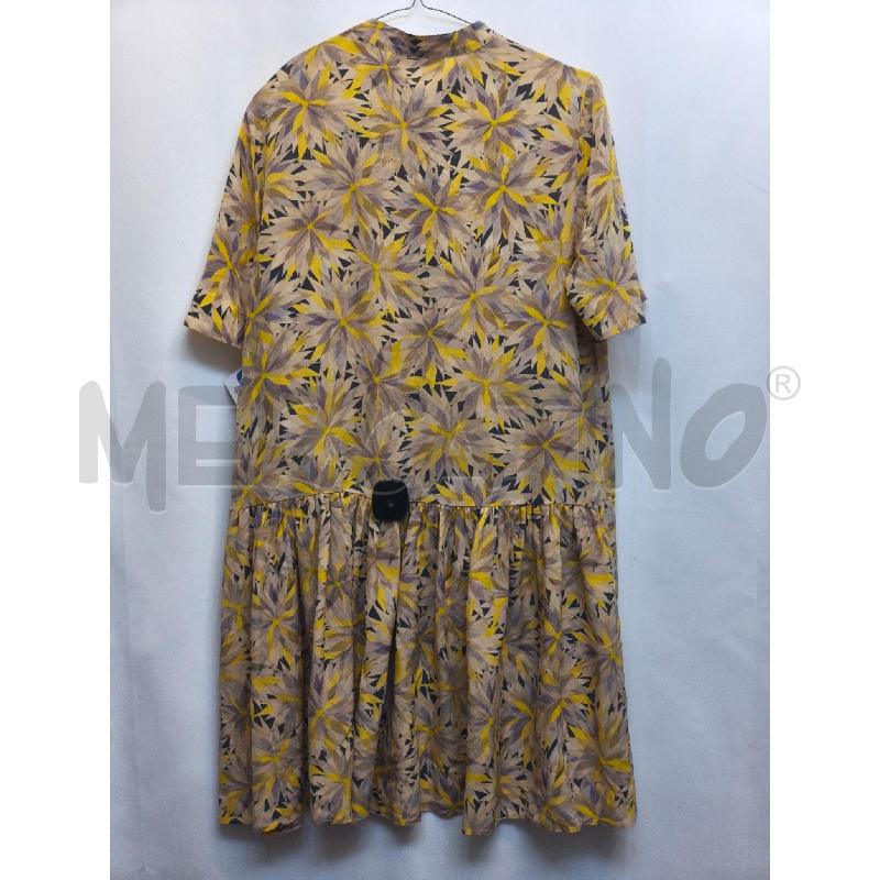VESTITO DONNA MOMONI PANNA FIORI GIALO VIOLA | Mercatino dell'Usato Volpago del montello 4