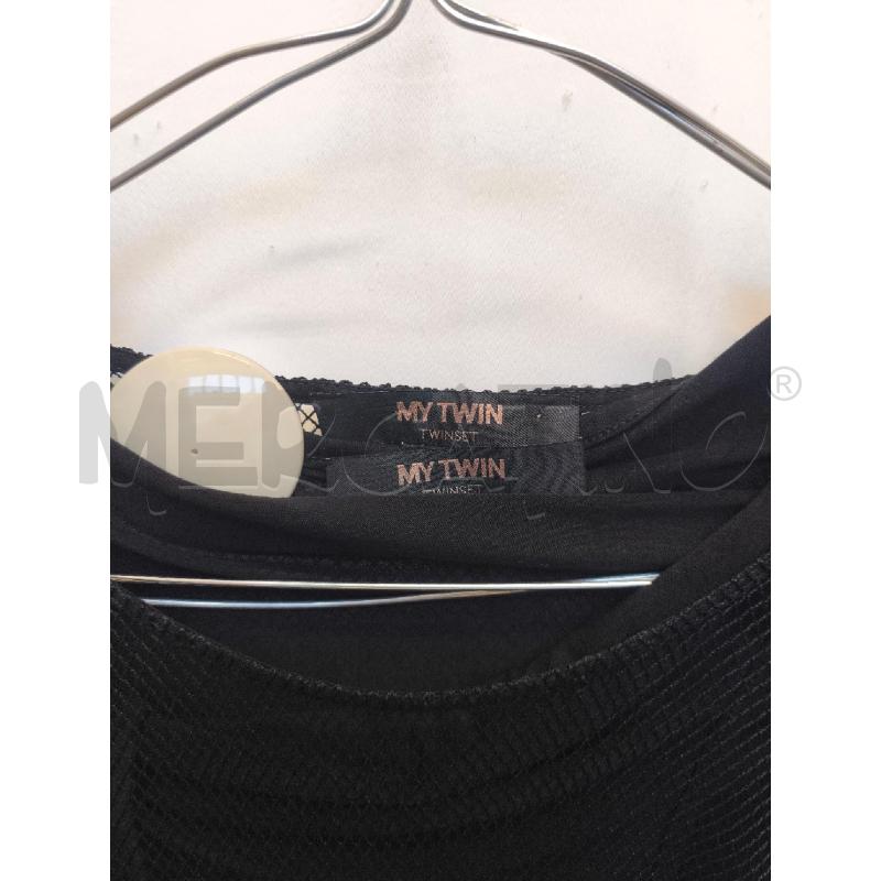 VESTITO DONNA MYTWIN NERO RETE BALZE | Mercatino dell'Usato Volpago del montello 2