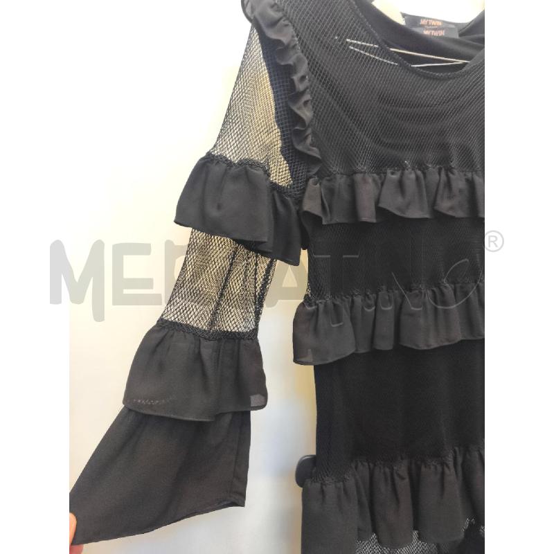 VESTITO DONNA MYTWIN NERO RETE BALZE | Mercatino dell'Usato Volpago del montello 3