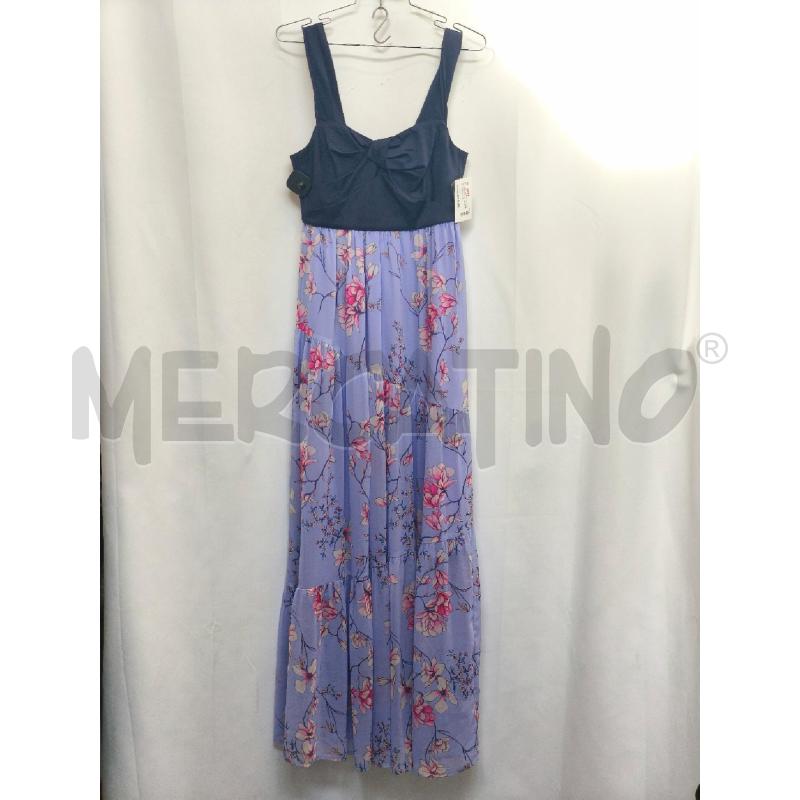 VESTITO DONNA NENETTE BLU VIOLA FIORI  | Mercatino dell'Usato Volpago del montello 1