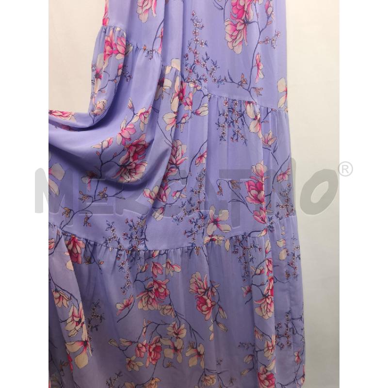 VESTITO DONNA NENETTE BLU VIOLA FIORI  | Mercatino dell'Usato Volpago del montello 3