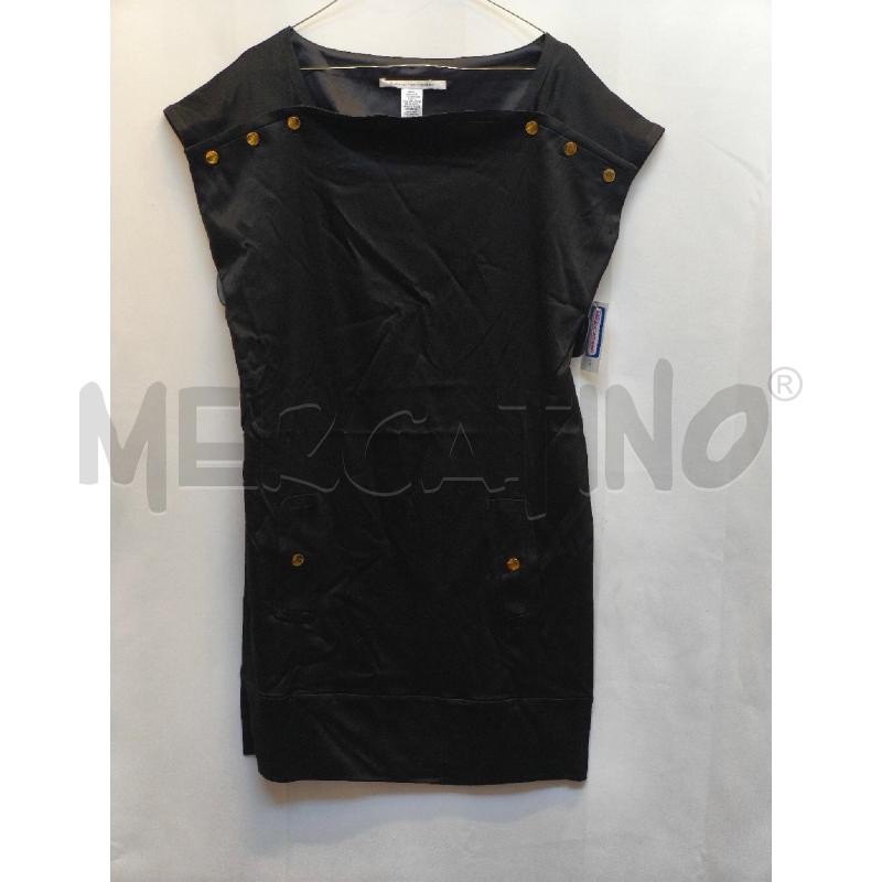 VESTITO DONNA NERO DIANE VON FURSTENBERG BOTTONI ORO | Mercatino dell'Usato Volpago del montello 1