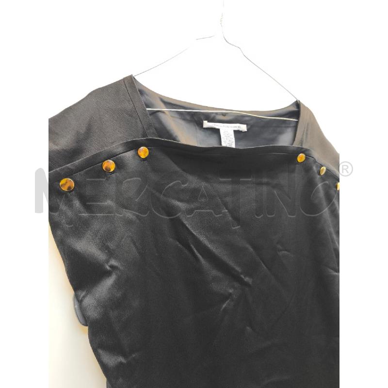 VESTITO DONNA NERO DIANE VON FURSTENBERG BOTTONI ORO | Mercatino dell'Usato Volpago del montello 3
