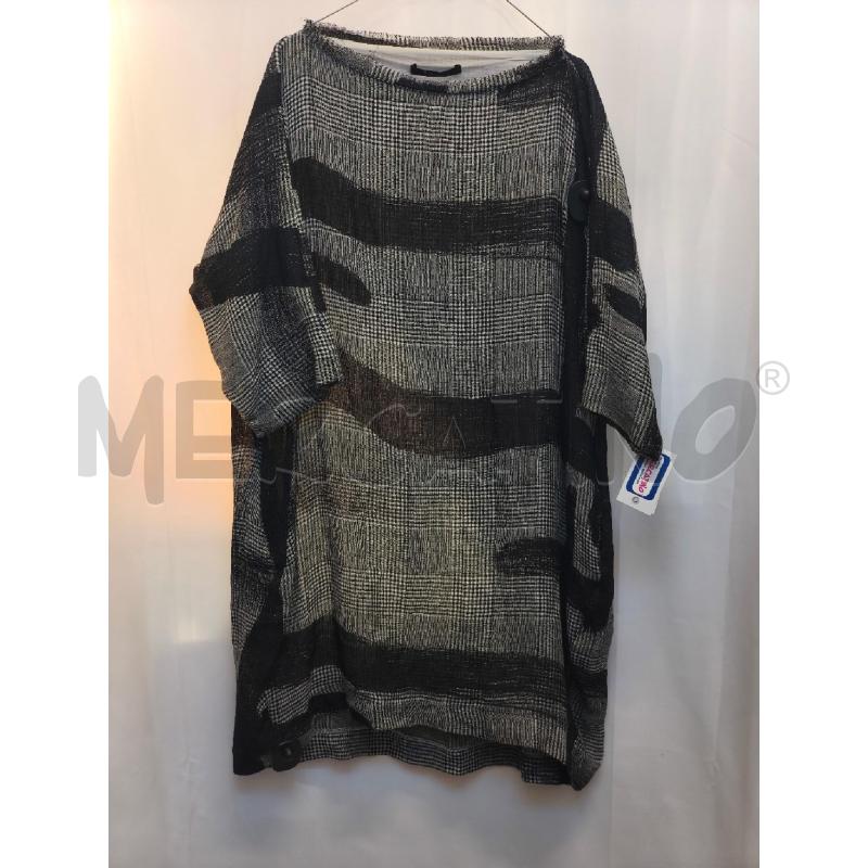 VESTITO DONNA NUOVO BORGO QUADRI GRIGIO NERO DA LAVARE | Mercatino dell'Usato Volpago del montello 1
