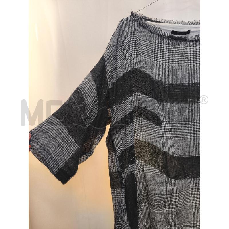VESTITO DONNA NUOVO BORGO QUADRI GRIGIO NERO DA LAVARE | Mercatino dell'Usato Volpago del montello 3