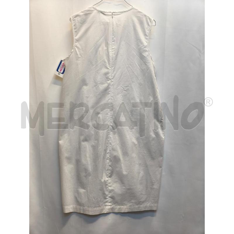 VESTITO DONNA PESERICO BIANCO RIGHE MARRONI  | Mercatino dell'Usato Volpago del montello 4