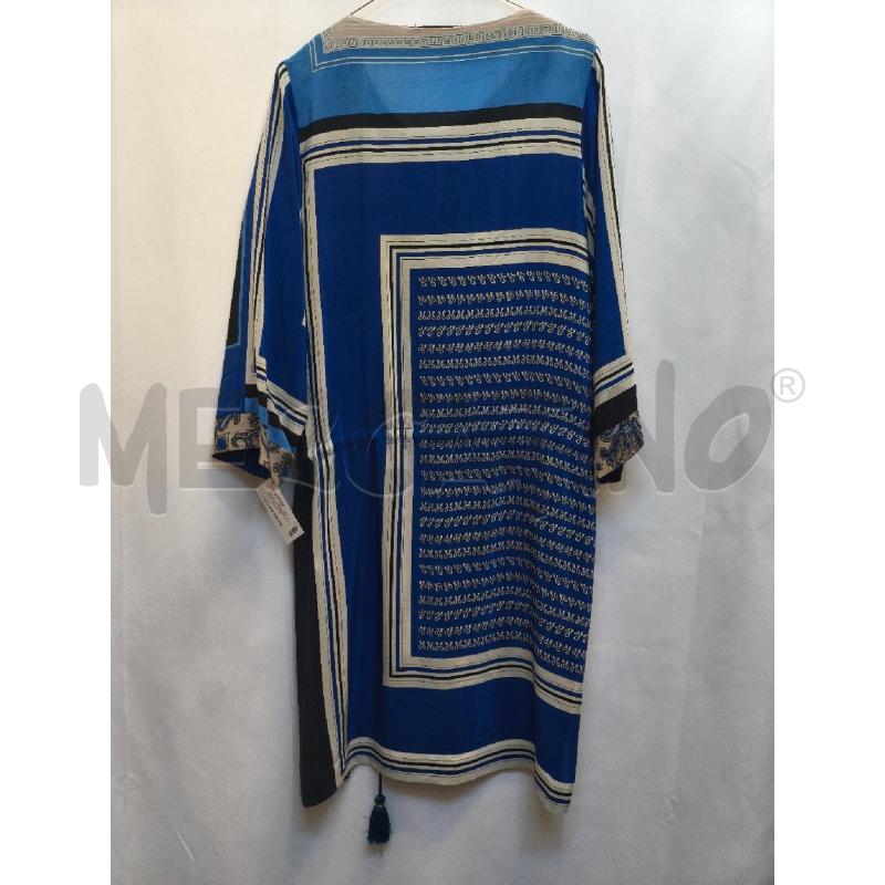 VESTITO DONNA SEVENTY BLU FIORI SETA  | Mercatino dell'Usato Volpago del montello 4