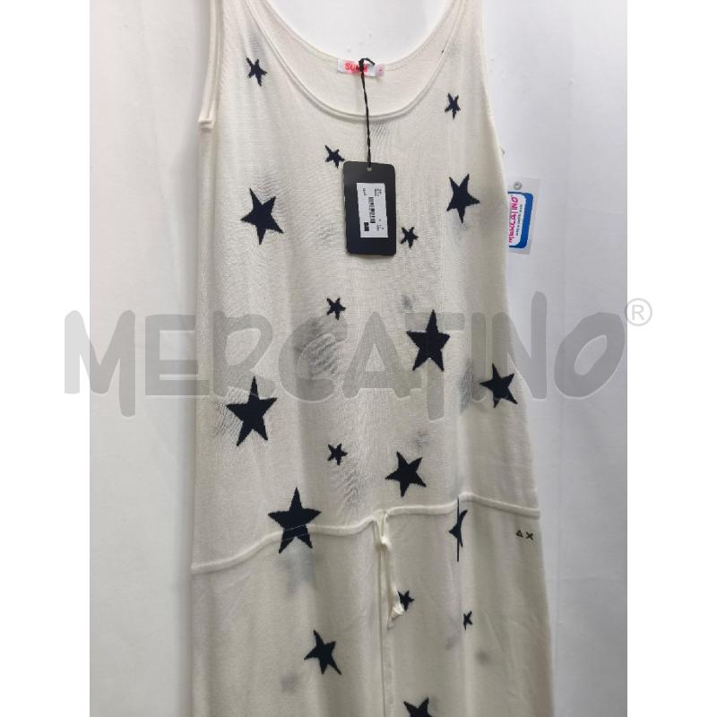 VESTITO DONNA SUN68 BIANCO STELLE BLU  | Mercatino dell'Usato Volpago del montello 3