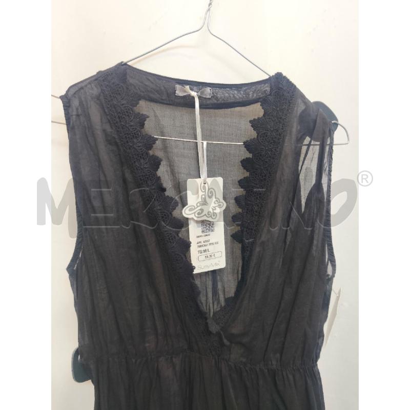 VESTITO DONNA SUSY MIX NERO DAVANTI PIZZO  | Mercatino dell'Usato Volpago del montello 2