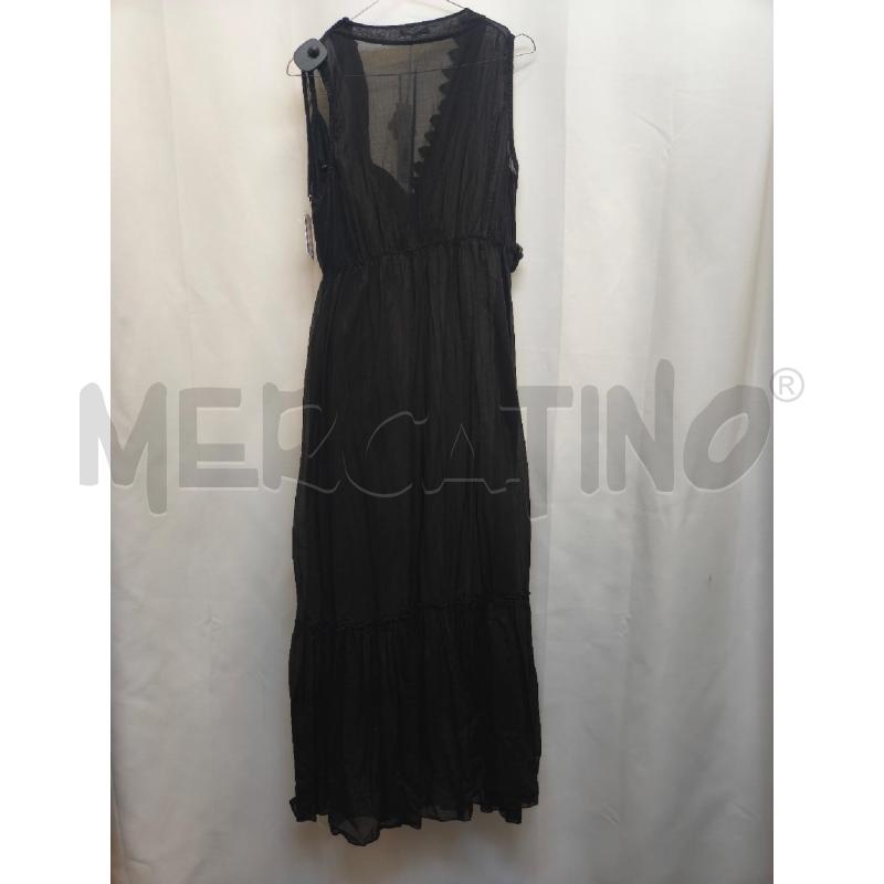 VESTITO DONNA SUSY MIX NERO DAVANTI PIZZO  | Mercatino dell'Usato Volpago del montello 4