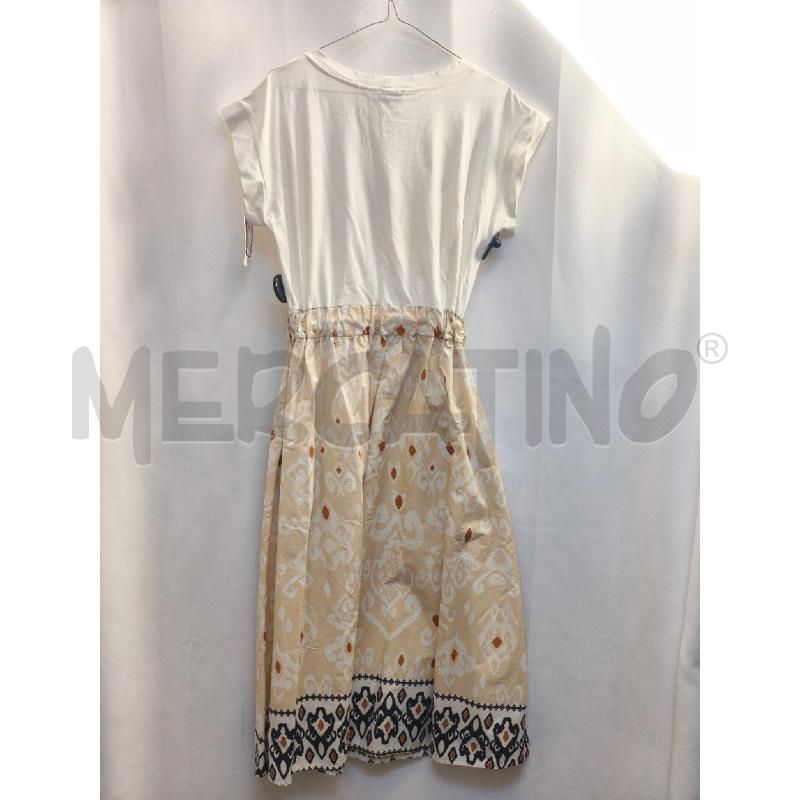 VESTITO DONNA SUSY MIX PANNA BIANCO SOTTO FASCIA BLU  | Mercatino dell'Usato Volpago del montello 4