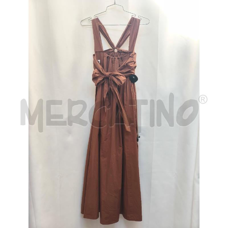 VESTITO DONNA TELA MARRONE  | Mercatino dell'Usato Volpago del montello 3