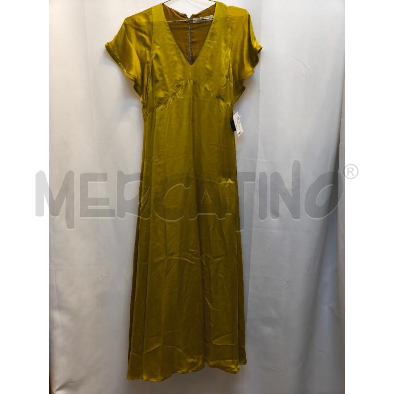 VESTITO DONNA TELA VERDE OLIVA  | Mercatino dell'Usato Volpago del montello 1