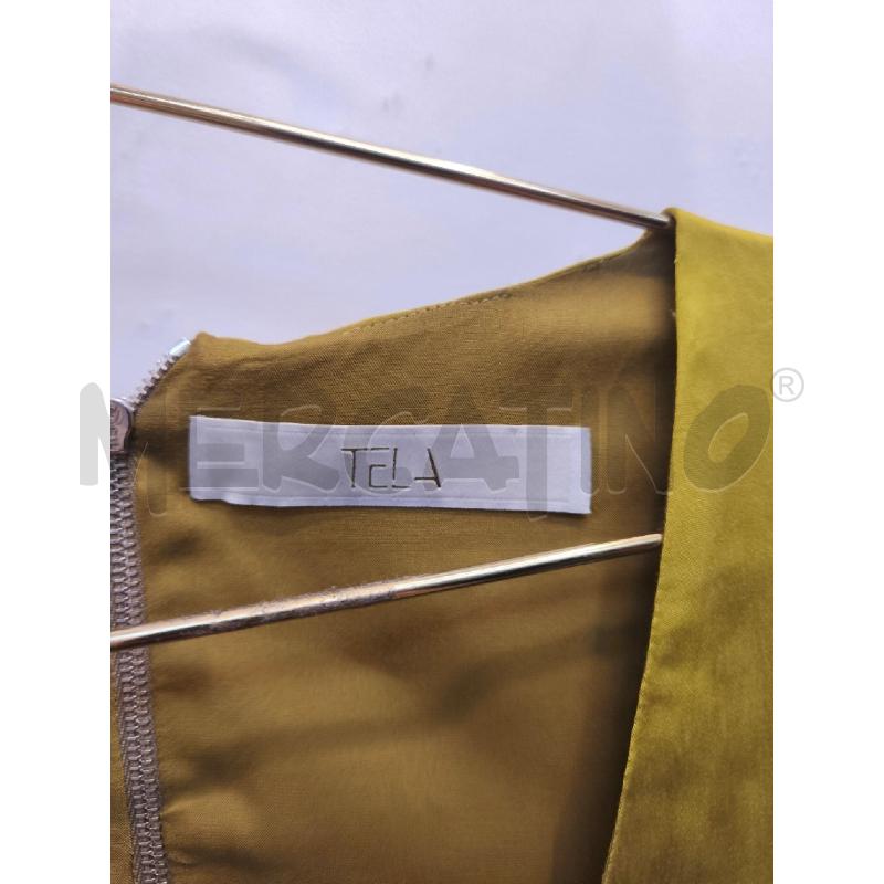 VESTITO DONNA TELA VERDE OLIVA  | Mercatino dell'Usato Volpago del montello 2