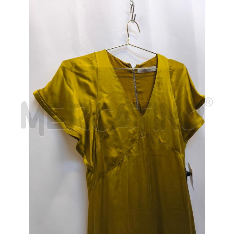 VESTITO DONNA TELA VERDE OLIVA  | Mercatino dell'Usato Volpago del montello 3