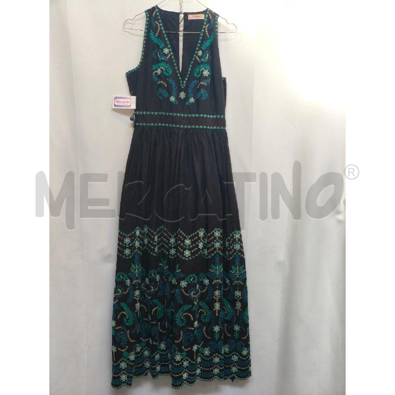 VESTITO DONNA TWINSET NERO FIORI  | Mercatino dell'Usato Volpago del montello 1