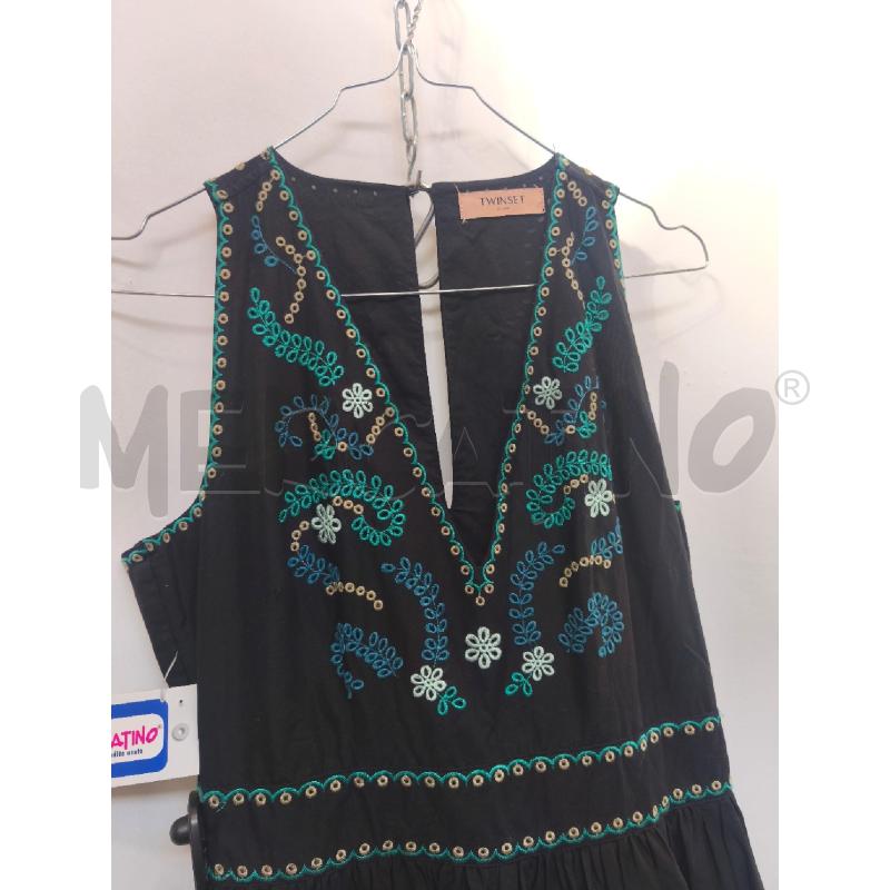 VESTITO DONNA TWINSET NERO FIORI  | Mercatino dell'Usato Volpago del montello 2
