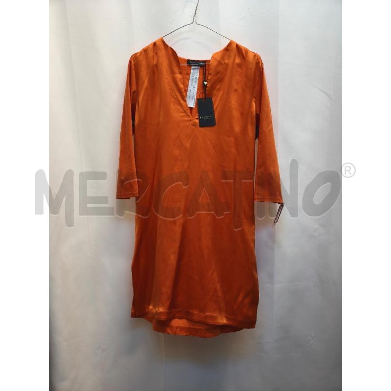 VESTITO DONNA TWINSET RASO ARANCIO NUOVO  | Mercatino dell'Usato Volpago del montello 1