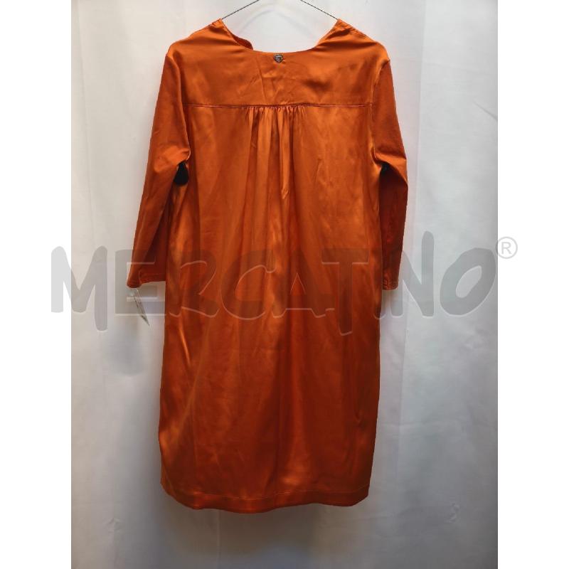 VESTITO DONNA TWINSET RASO ARANCIO NUOVO  | Mercatino dell'Usato Volpago del montello 4