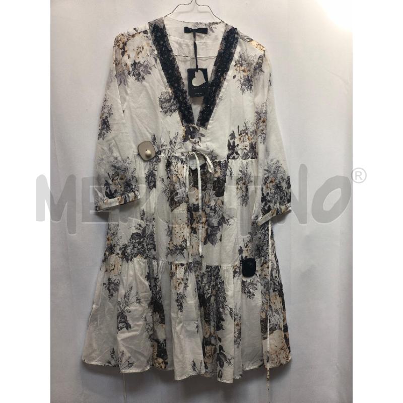 VESTITO DONNA TWIN SET BIANCA FIORI  | Mercatino dell'Usato Volpago del montello 1