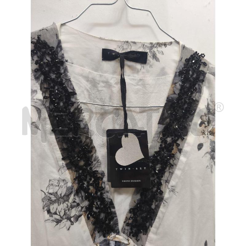 VESTITO DONNA TWIN SET BIANCA FIORI  | Mercatino dell'Usato Volpago del montello 2