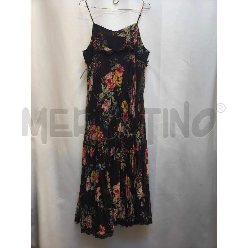 VESTITO DONNA TWIN SET NERO FIORI PIZZO LUNGO  | Mercatino dell'Usato Volpago del montello 1