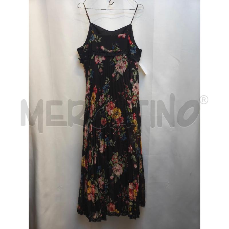 VESTITO DONNA TWIN SET NERO FIORI PIZZO LUNGO  | Mercatino dell'Usato Volpago del montello 4