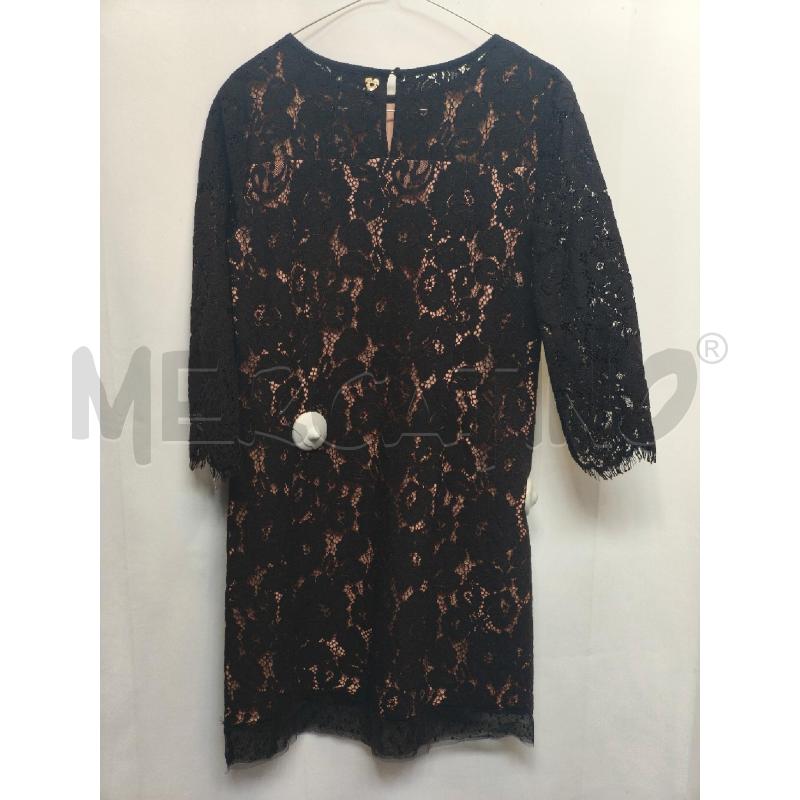 VESTITO DONNA TWIN SET ROSA NERO PIZZO  | Mercatino dell'Usato Volpago del montello 4