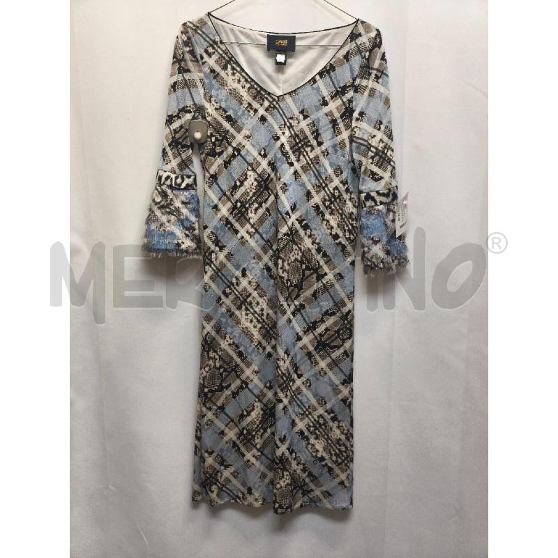 VESTITO DONNA +STOLA CAVALLI CLASS AZZURRO PITONATO GRIGIO | Mercatino dell'Usato Volpago del montello 1