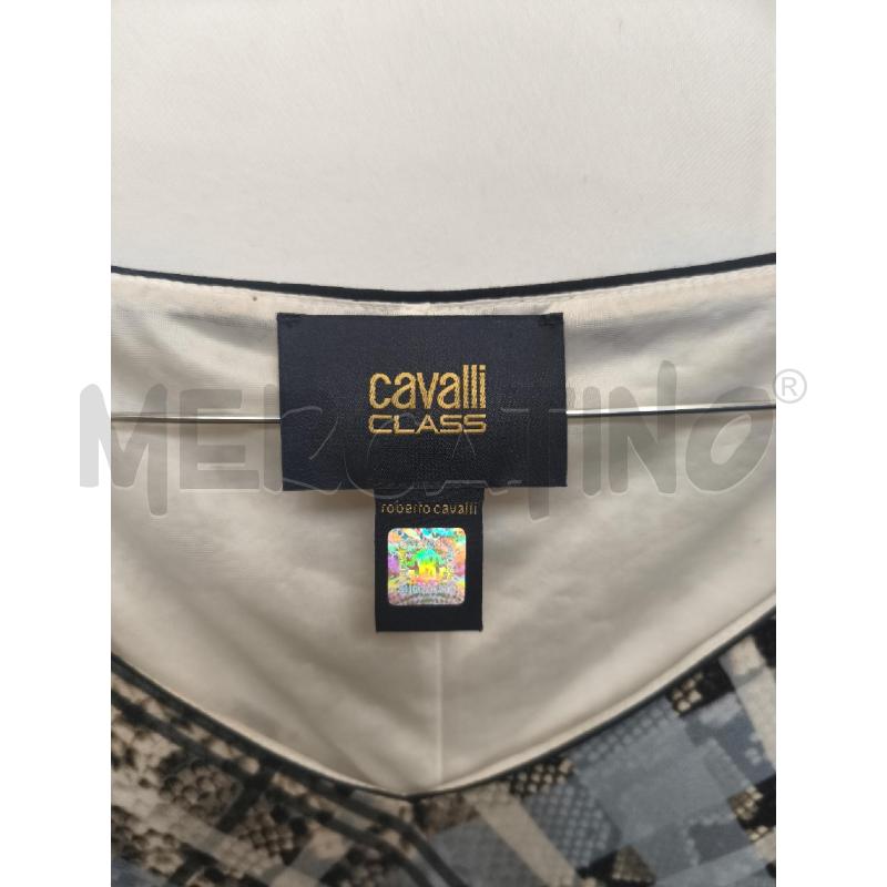 VESTITO DONNA +STOLA CAVALLI CLASS AZZURRO PITONATO GRIGIO | Mercatino dell'Usato Volpago del montello 2