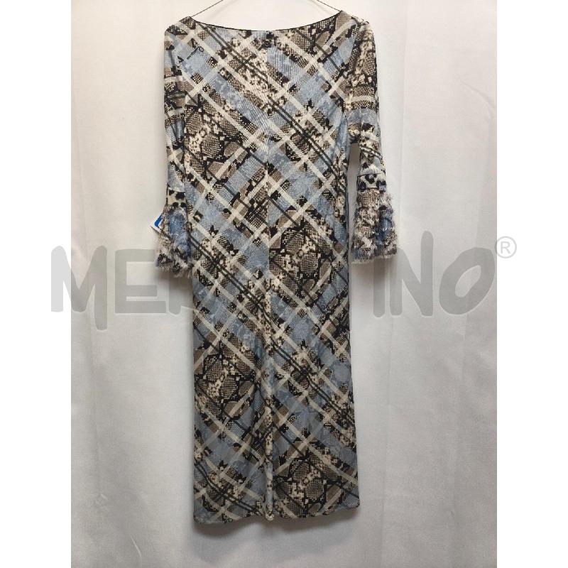 VESTITO DONNA +STOLA CAVALLI CLASS AZZURRO PITONATO GRIGIO | Mercatino dell'Usato Volpago del montello 4