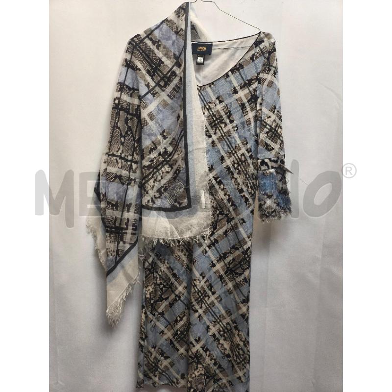 VESTITO DONNA +STOLA CAVALLI CLASS AZZURRO PITONATO GRIGIO | Mercatino dell'Usato Volpago del montello 5