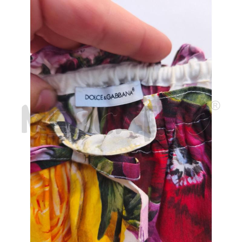 VESTITO RAGAZZA DOLCE GABBANA BIANCO 9/10 FIORI | Mercatino dell'Usato Volpago del montello 2