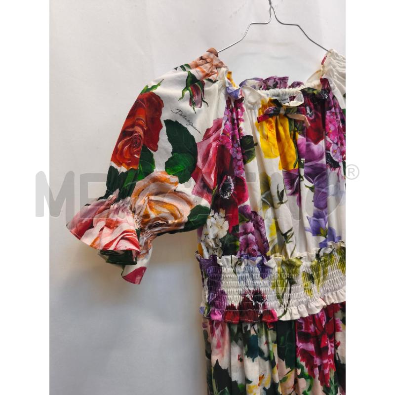 VESTITO RAGAZZA DOLCE GABBANA BIANCO 9/10 FIORI | Mercatino dell'Usato Volpago del montello 3