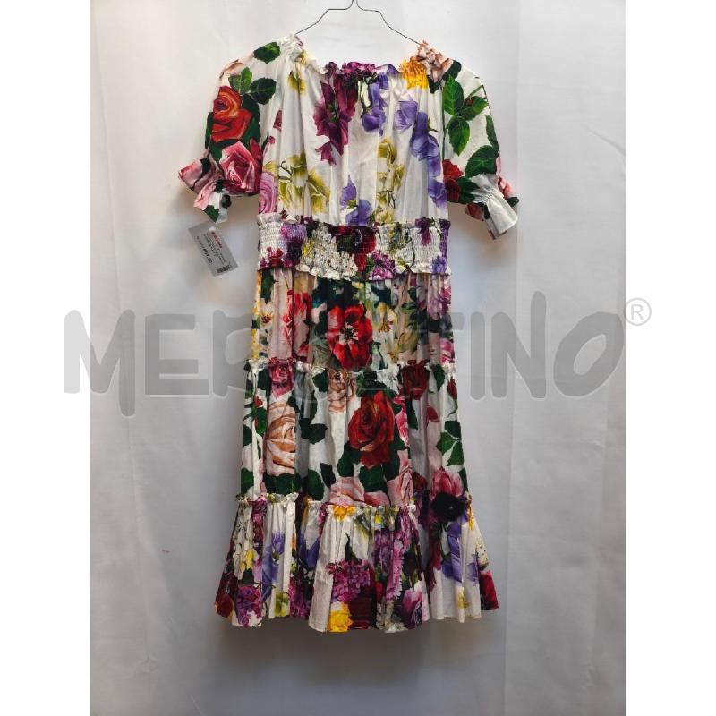 VESTITO RAGAZZA DOLCE GABBANA BIANCO 9/10 FIORI | Mercatino dell'Usato Volpago del montello 4