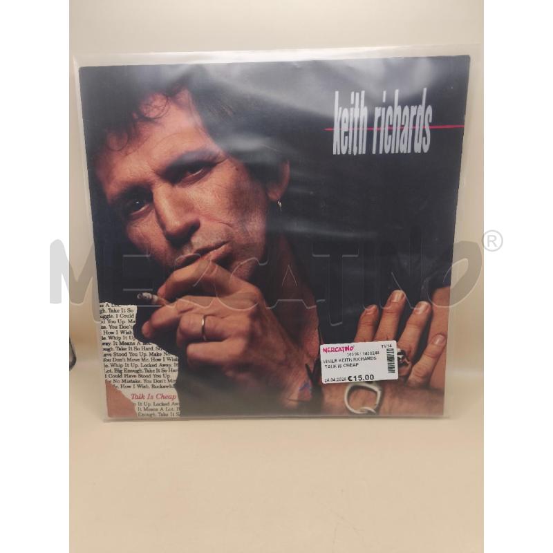 VINILE KEITH RICHARDS TALK IS CHEAP | Mercatino dell'Usato Volpago del montello 1