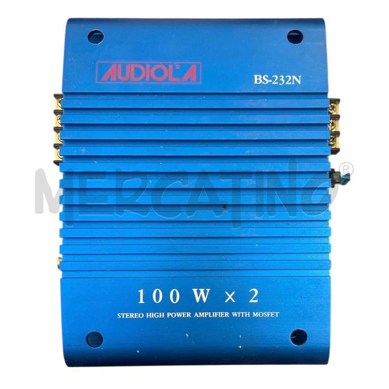 AMPLIFICATORE AUTO STEREO AUDIOLA BS 232N BLU  | Mercatino dell'Usato Gallarate 1