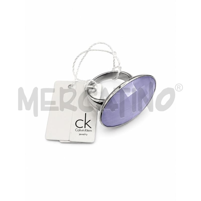 ANELLO CALVIN KLEIN OVALE LILLA MISURA 12(NUOVO - SCATOLA ROVINATA) | Mercatino dell'Usato Gallarate 2
