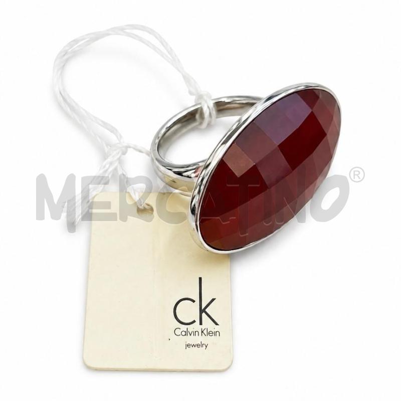 ANELLO D CALVIN KLEIN ROSSO OVALE MISURA 8 (NUOVO / SCATOLINA ROVINATA) | Mercatino dell'Usato Gallarate 2
