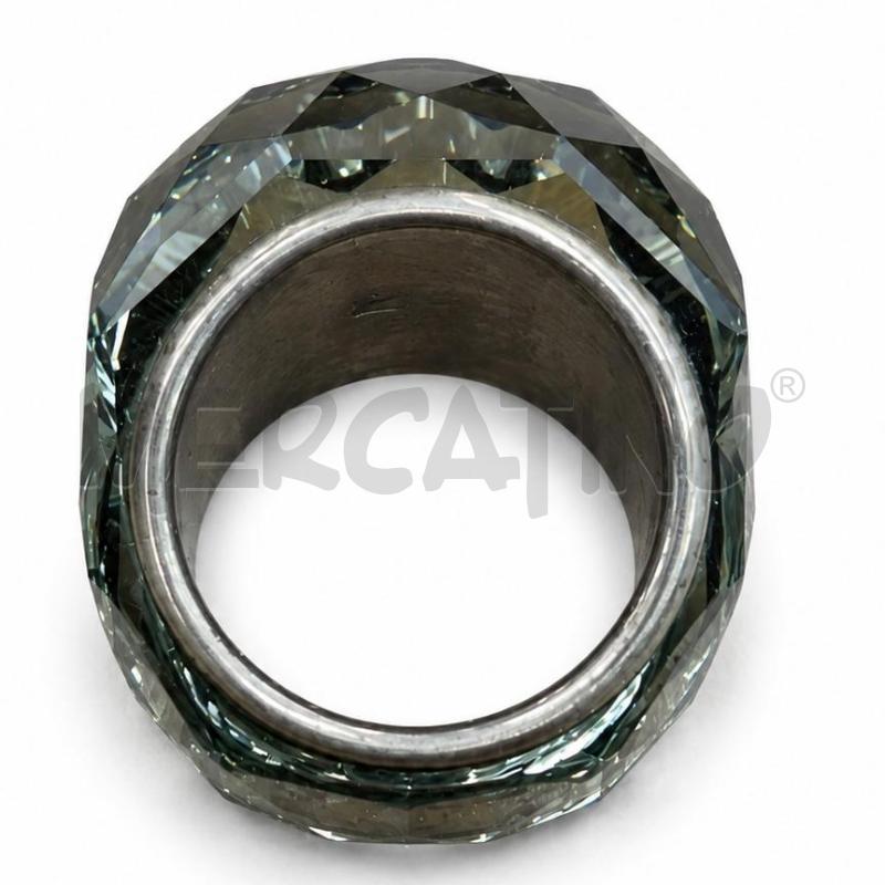 ANELLO D SWAROVSKI GRIGIO FUMÈ CRISTALLO | Mercatino dell'Usato Gallarate 2