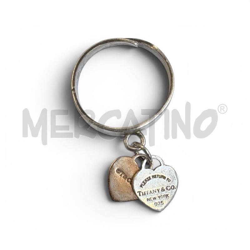ANELLO D TIFFANY MODULABILE DOPPIO CUORE | Mercatino dell'Usato Gallarate 1