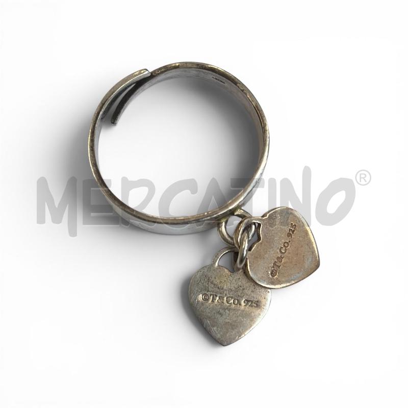 ANELLO D TIFFANY MODULABILE DOPPIO CUORE | Mercatino dell'Usato Gallarate 2