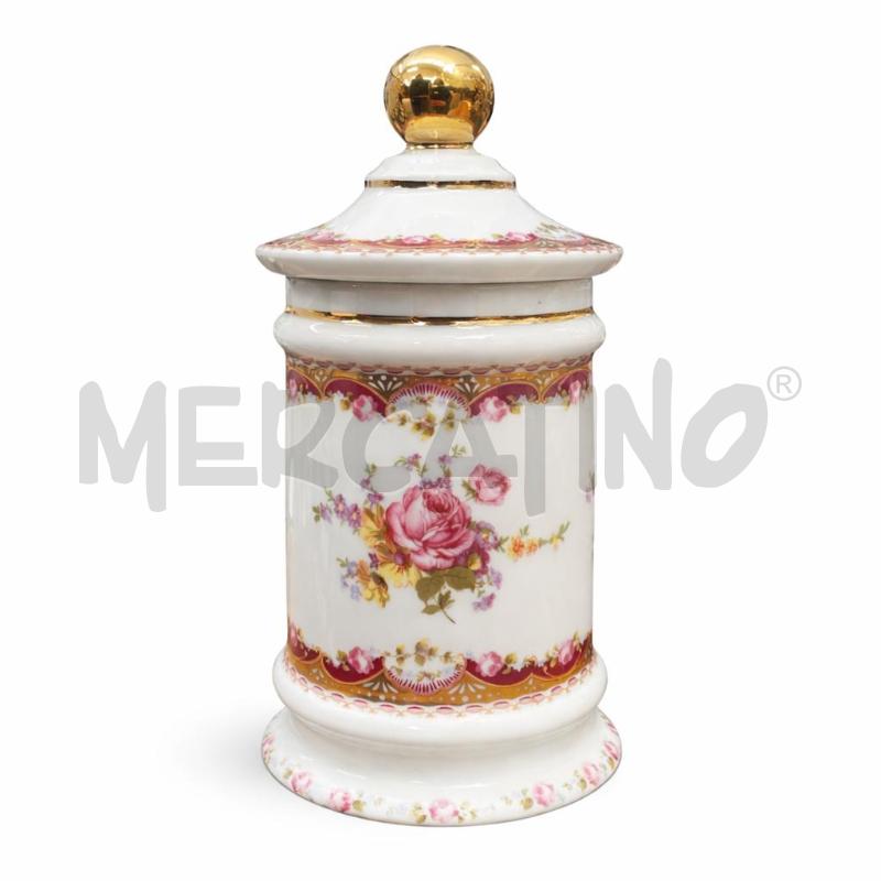 BARATTOLO A.V. DEC. T. LIMOGES PORTUGAL BIANCO ROSA DORATO | Mercatino dell'Usato Gallarate 1