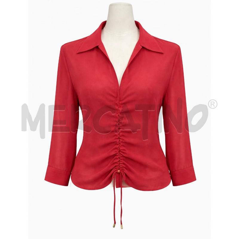 BLUSA DONNA ROSSO MARELLA CROP VELATO  | Mercatino dell'Usato Gallarate 1