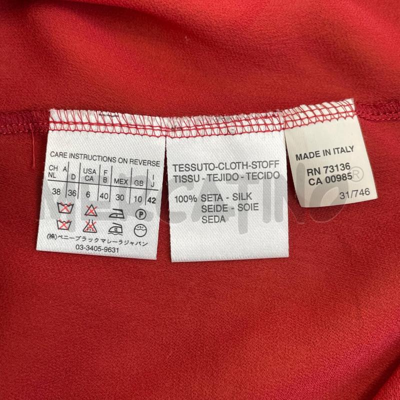 BLUSA DONNA ROSSO MARELLA CROP VELATO  | Mercatino dell'Usato Gallarate 4